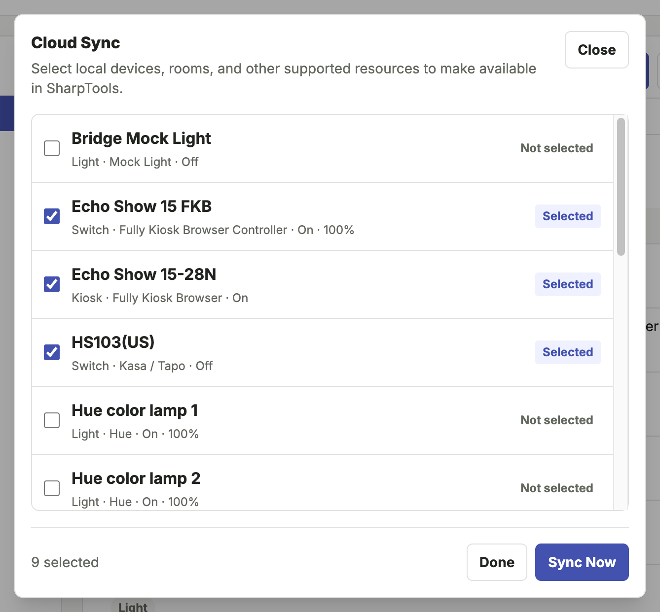 Cloud Device Sync